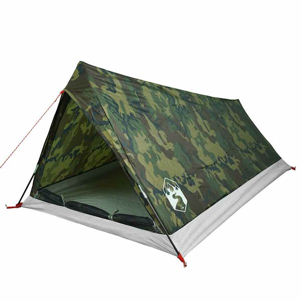 vidaXL Tente de camping 2 personnes camouflage imperméable