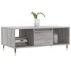 vidaXL Table basse Sonoma gris 90x50x36,5 cm Bois d'ing&eacute;nierie