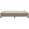 vidaXL Cadre de lit sans matelas taupe 200x200 cm tissu