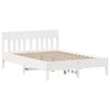 vidaXL Cadre de lit sans matelas blanc 120x190 cm bois de pin massif