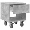 vidaXL Table de chevet 2 pcs Gris b&eacute;ton 40,5 x 40 x 48 cm