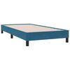 vidaXL Sommier &agrave; lattes de lit et matelas bleu fonc&eacute; 90x210 cm velours