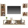 vidaXL Ensemble de meubles TV 5 pcs Ch&ecirc;ne sonoma Bois d'ing&eacute;nierie