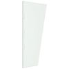 vidaXL Panneaux lat&eacute;raux auvent de porte 2pcs Transparent Verre tremp&eacute;