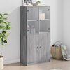 vidaXL Buffet haut avec portes gris sonoma 68x37x142cm bois ing&eacute;nierie
