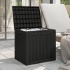 vidaXL Boîte de stockage de jardin noir 55,5x43x53 cm polypropylène