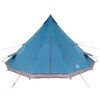 vidaXL Tente Tipi familiale avec toit Bleu et gris 560 x 560 x 300 cm