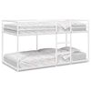 vidaXL Lit superpos&eacute; sans matelas blanc 75x190 cm acier