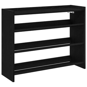 vidaXL &Eacute;tag&egrave;re &agrave; chaussures noir 80x25x62 cm bois d'ing&eacute;nierie