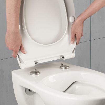 CORNAT Siège de toilette avec fermeture en douceur PREMIUM 5 blanc