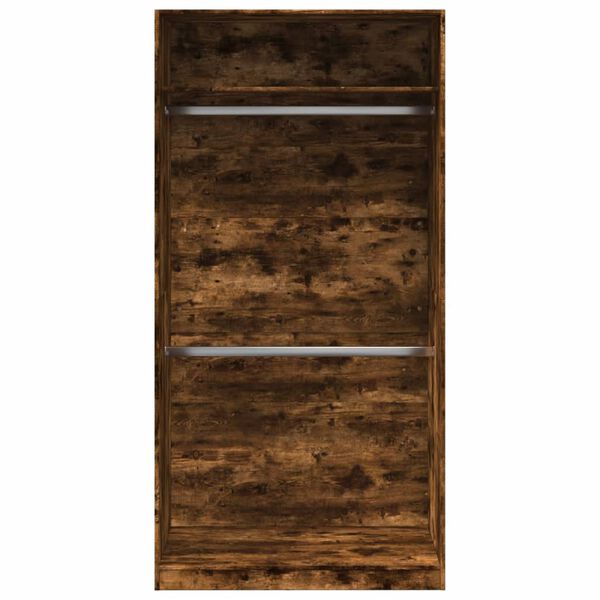 vidaXL Garde-robe ch&ecirc;ne fum&eacute; 100x50x200 cm bois d'ing&eacute;nierie