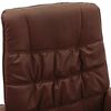 vidaXL Fauteuil de massage inclinable et repose-pied Marron Similicuir
