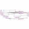 vidaXL Cadre de lit Brun cire 205.5 x 95.5 x 51 cm Pin massif