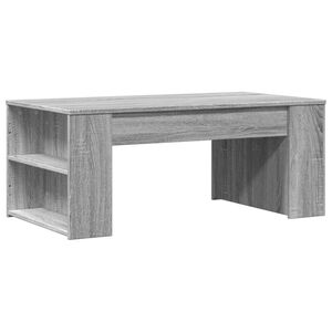 vidaXL Table basse sonoma gris 102x55x42 cm bois d'ing&eacute;nierie