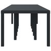 vidaXL Table de jardin pour repas Anthracite 350 x 100 x 73 cm