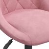 vidaXL Chaises pivotantes à manger lot de 4 rose velours