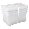 Curver Ensemble de bo&icirc;tes de rangement Handy 3x50L Transparent