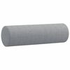 vidaXL Canap&eacute; 2 places avec oreillers gris clair 140 cm tissu