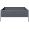 vidaXL Lit sur&eacute;lev&eacute; de jardin anthracite 100x100x25 cm acier