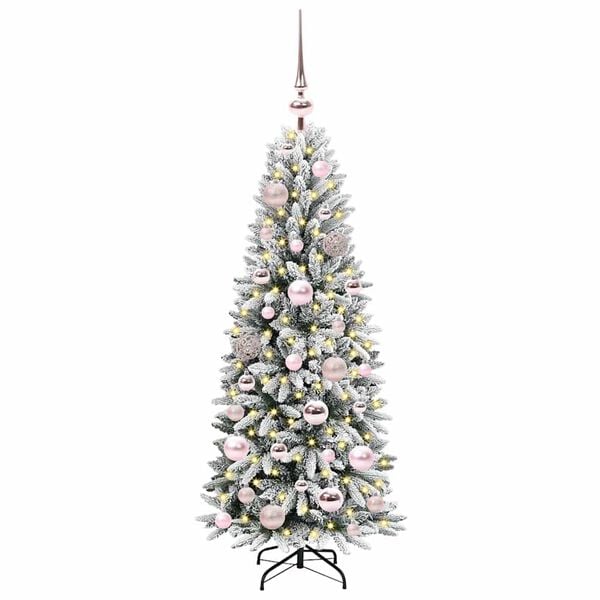 vidaXL Sapin de No&euml;l artificiel avec 150 LED Blanc 53 x 53 x 120 cm