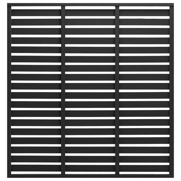 vidaXL Panneau de clôture WPC 180x180 cm Noir
