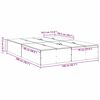 vidaXL Cadre de lit avec rangement Ch&ecirc;ne Sonoma 140 x 200 cm