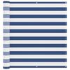 vidaXL &Eacute;cran de balcon Bleu et Blanc 110 x 800 cm Tissu Oxford