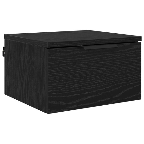 vidaXL Cabinet de chevet Ch&ecirc;ne noir 34 x 30 x 20 cm Bois d'ing&eacute;nierie