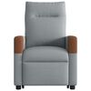 vidaXL Fauteuil inclinable Gris clair Tissu