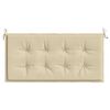 vidaXL Coussin de banc de jardin beige 100x50x4 cm tissu oxford