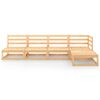 vidaXL Salon de jardin 5 pcs Bois de pin massif