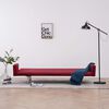 vidaXL Canap&eacute;-lit avec accoudoir Rouge bordeaux Polyester