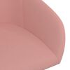vidaXL Chaise pivotante de salle &agrave; manger Rose Velours