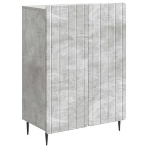 vidaXL Buffet Gris b&eacute;ton 66 x 34,5 x 92 cm Bois d'ing&eacute;nierie