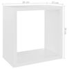 vidaXL &Eacute;tag&egrave;res cube murales 6 pcs Blanc 26x15x26 cm