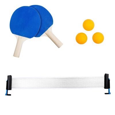 HI Set de tennis de table 6 pcs bleu et jaune