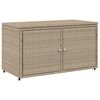 vidaXL Armoire de rangement jardin beige 110x55x60,5 cm r&eacute;sine tress&eacute;e