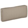 vidaXL Coussin pour assise / dossier de palette Taupe 120 x 50 x 12 cm