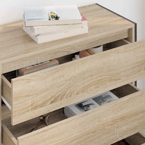 vidaXL Buffet avec tiroir Sonoma 79 x 36 x 75.5 cm Bois d'ing&eacute;nierie