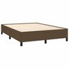 vidaXL Cadre de lit sans matelas marron fonc&eacute; 140x200 cm tissu