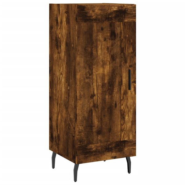 vidaXL Buffet Ch&ecirc;ne fum&eacute; 34,5x34x90 cm Bois d'ing&eacute;nierie