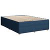 vidaXL Sommier &agrave; lattes de lit avec matelas Bleu 160x200 cm Tissu