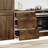 vidaXL Armoire de cuisine Lucca ch&ecirc;ne fum&eacute; bois ing&eacute;nierie