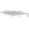 vidaXL Cadre de lit sans matelas gris béton 140x190 cm