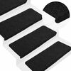 vidaXL Tapis d'escalier auto-adh&eacute;sifs 30 pcs noir 65x24,5x3,5 cm