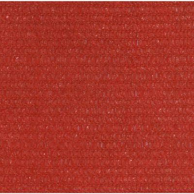 vidaXL Voile d'ombrage 160 g/m² Rouge 5x6x6 m PEHD