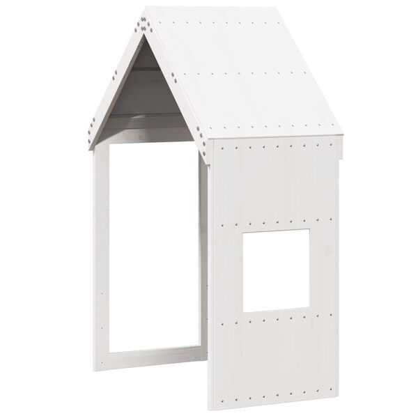 vidaXL Toit de lit pour enfants blanc 55x99x139,5cm bois de pin massif