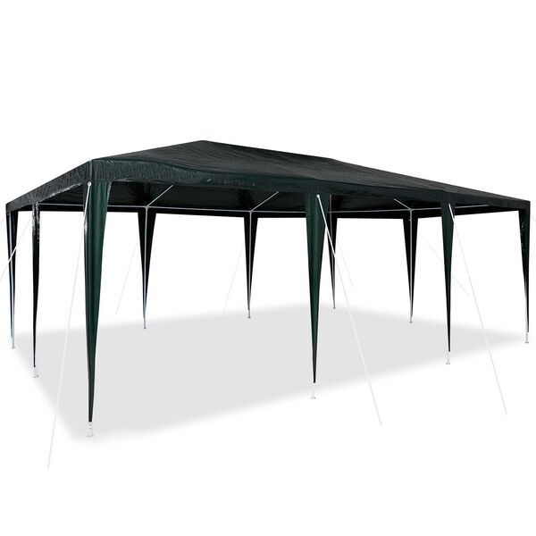 vidaXL Tente de f&ecirc;te Vert 600 x 400 x 266 cm Poly&eacute;thyl&egrave;ne et acier