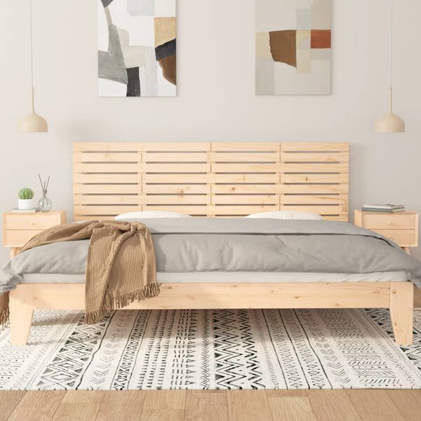 vidaXL T&ecirc;te de lit murale 166x3x63 cm Bois massif de pin