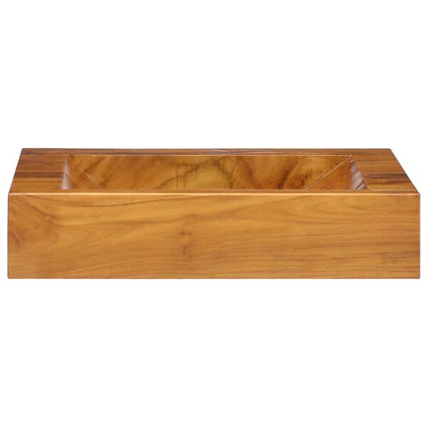 vidaXL Lavabo Bois de teck massif 50x35x10 cm